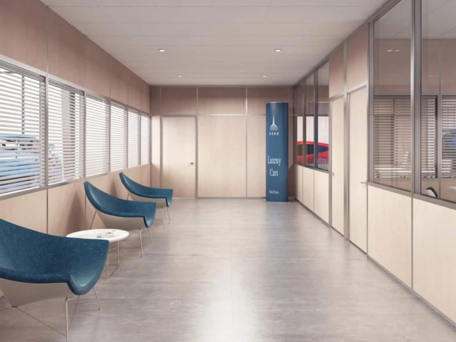 DIVISORIA DE OFICINAS PERFL VISTO MODELO M-800, PERFIL ALUMINIO, TABLERO ARCHE. MODULACION MADERA ALTURA 90 CM. Y CRISTAL CON CORTINA HASTA EL TECHO , MODULOS CIEGOS DE SUELO A TECHO Y MODULOS MADERA-CRISTAL CON CORTINA -MADERA HASTA EL TECHO.