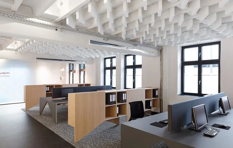 Zonas polivalentes en oficinas modernas